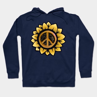 Peace Symbol Flower Love Hoodie